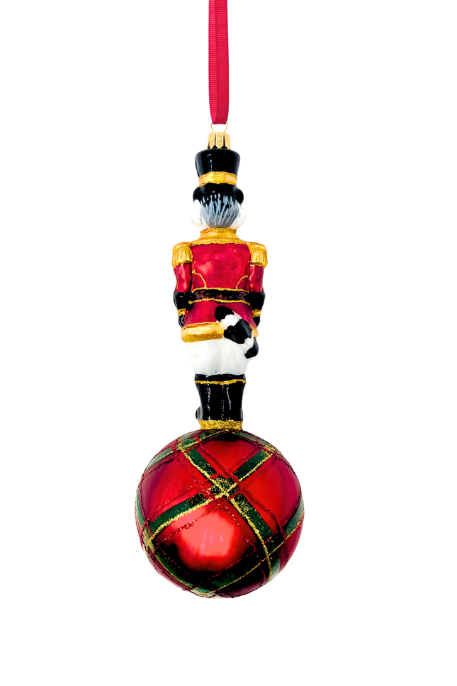 Westminster Raccoon Glass Christmas Ornament