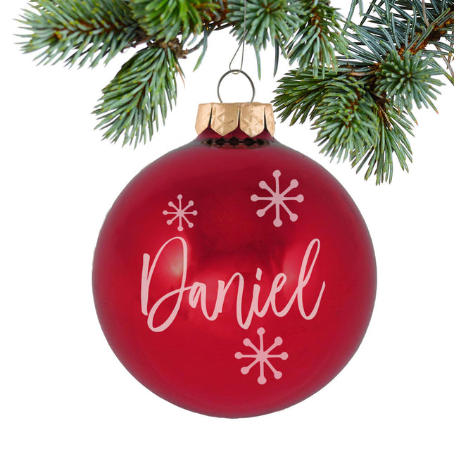 custom personalized january birthstone ornament – Christmas ornament, holiday tree decoration or gift
