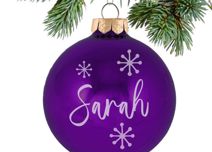 holiday personalized february birthstone ornament – Christmas ornament, holiday tree decoration or gift