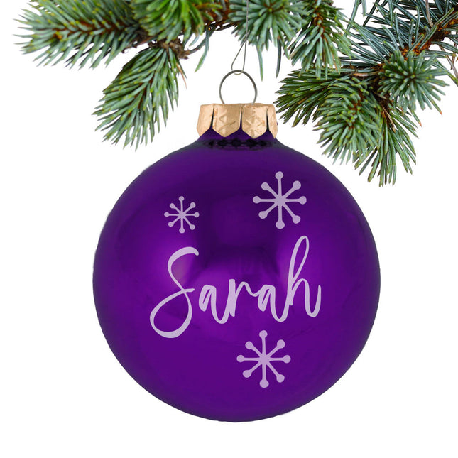 holiday personalized february birthstone ornament – Christmas ornament, holiday tree decoration or gift