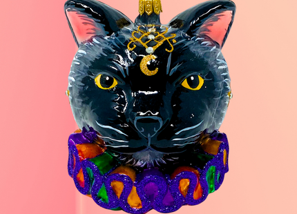 Noble Cat Polish Glass Ornament