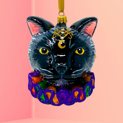 Noble Cat Polish Glass Ornament