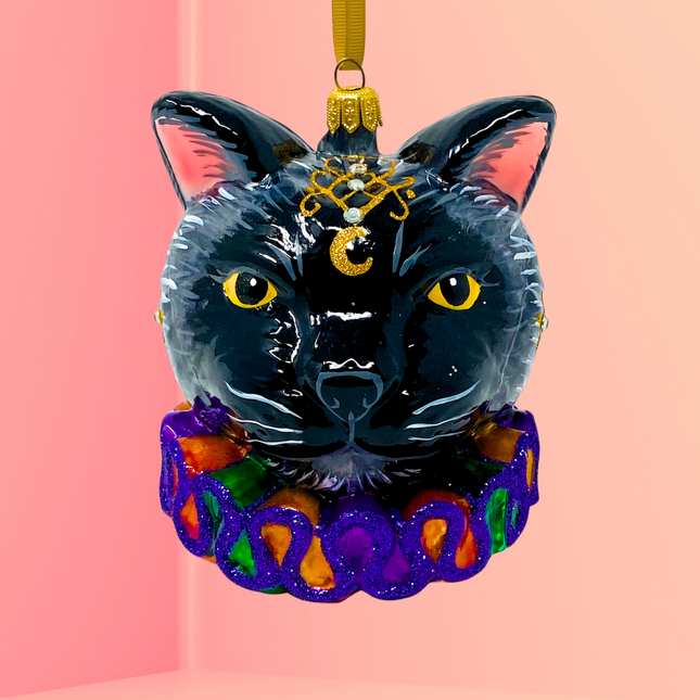 Noble Cat Polish Glass Ornament