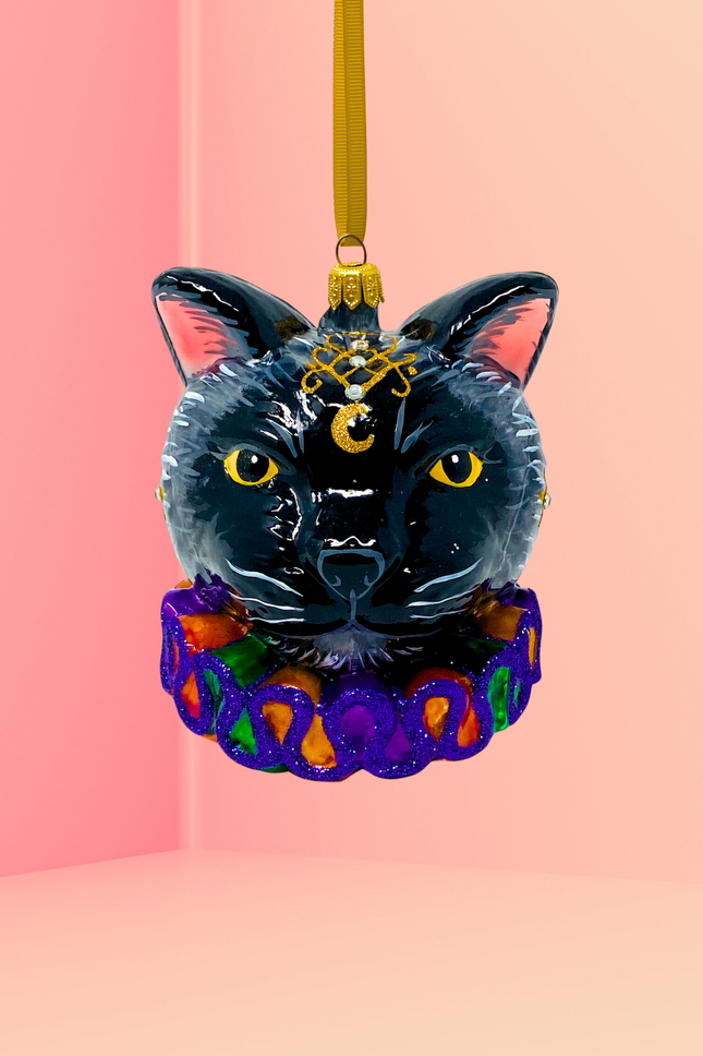 Noble Cat Polish Glass Ornament