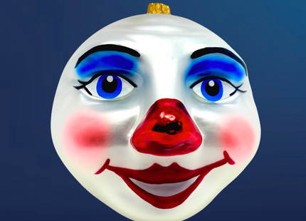 Winter Moon Glass Ornament