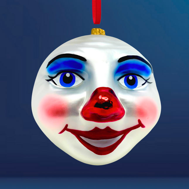 Winter Moon Glass Ornament