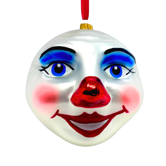 Winter Moon Glass Ornament