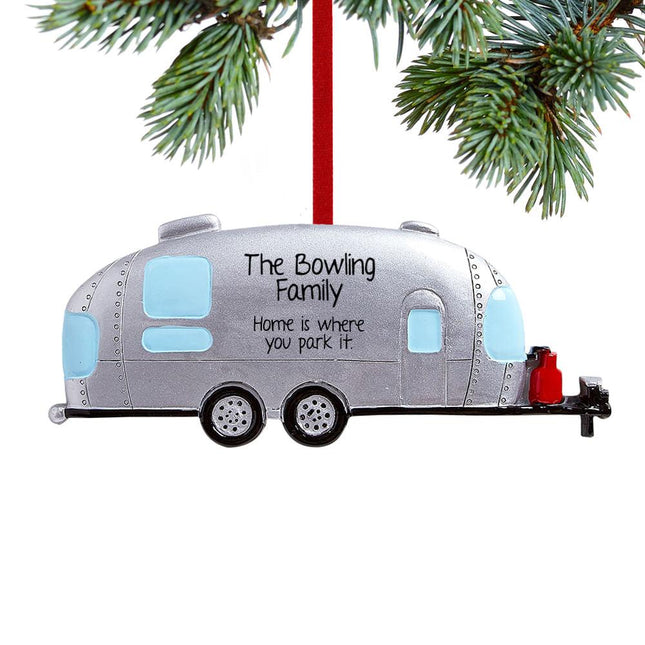 Airstream Trailer/Camper Ornament created by RUDOLPH AND ME and designed by Ornament Shop
