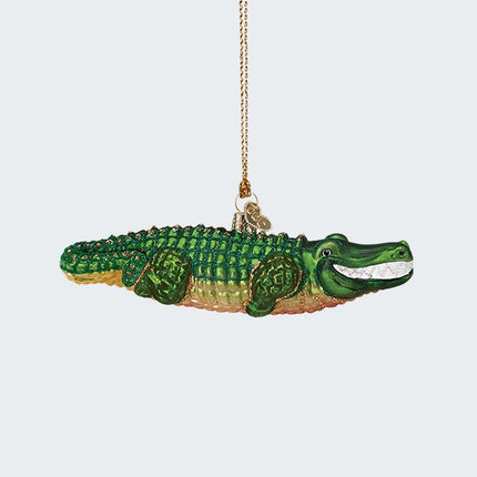 Alligator Ornament created by OLD WORLD CHRISTMAS and designed by Ornament Shop
