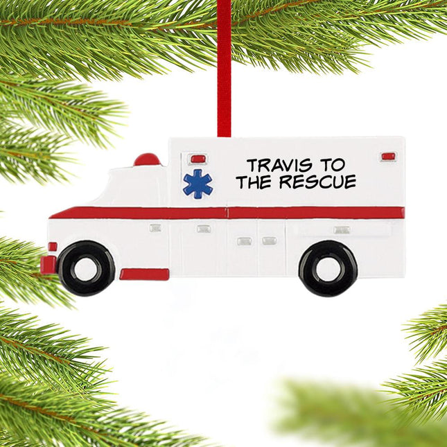 Ambulance Ornament created by RUDOLPH AND ME and designed by Ornament Shop