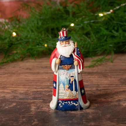 American Santa Jim Shore Ornament created by JIM SHORE and designed by Ornament Shop