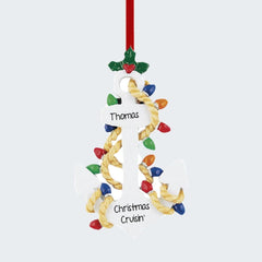 Anchor With Lights Ornament created by RUDOLPH AND ME and designed by Ornament Shop