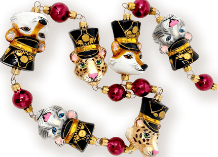KRG Animal Generals Polish Glass Christmas Garland