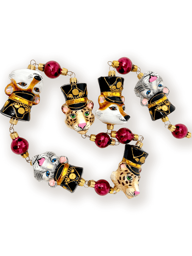 KRG Animal Generals Polish Glass Christmas Garland