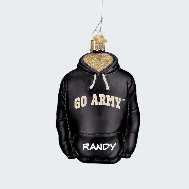 Army Hoodie Sweatshirt Ornament created by OLD WORLD CHRISTMAS and designed by Ornament Shop