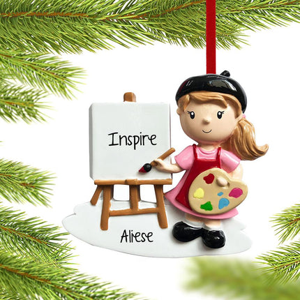 Artist Boy or Girl Personalized Ornament - GENDER - Girl created by ORNAMENT SHOP