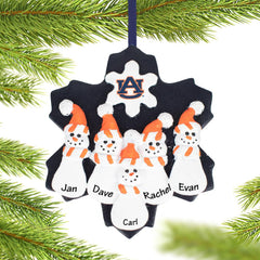 Auburn Snowman Family Ornament created by SEASONS DESIGNS and designed by Ornament Shop