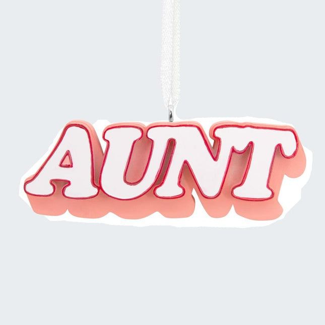Aunt Ornament created by HALLMARK and designed by Ornament Shop
