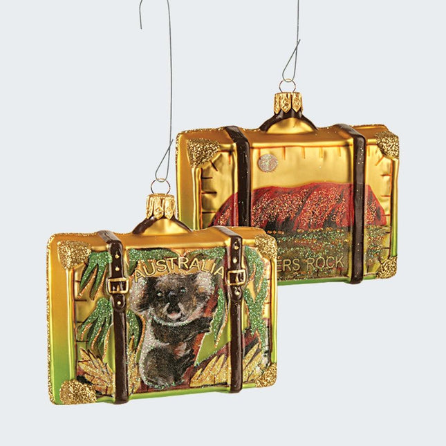 Australia Personalized Travel Suitcase Ornament created by ORNAMENT SHOP