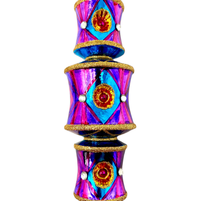 Showgirl Dazzler Holiday Polish Glass Christmas Ornament designed by Kenzies of London and by Personalized Ornamentshop
