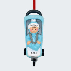 Baby Stroller Personalized Ornament created by ORNAMENT SHOP