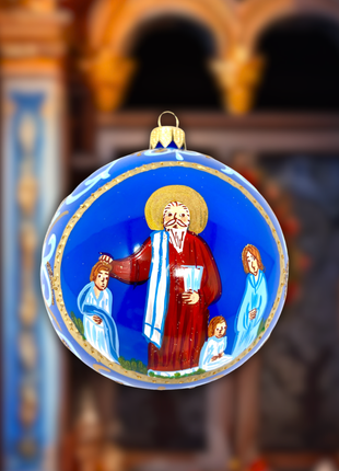 Byzantine Saints Holiday Polish Glass Christmas Ornament B designed by Kenzies of London and by Personalized Ornamentshop