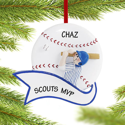 Baseball Personalized Ornament created by RUDOLPH AND ME and designed by Ornament Shop