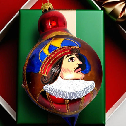 Bauble Hand-Painted Glass Ornament