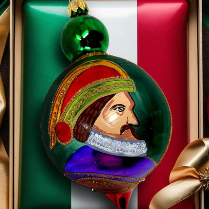 Bauble Hand-Painted Glass Ornament