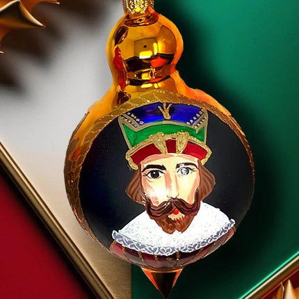 Bauble Hand-Painted Glass Ornament