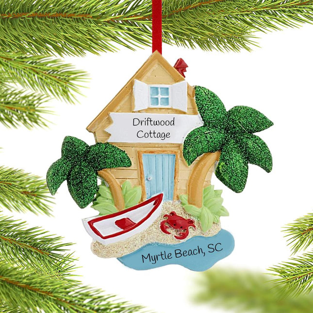 Beach Scene Ornament created by RUDOLPH AND ME and designed by Ornament Shop