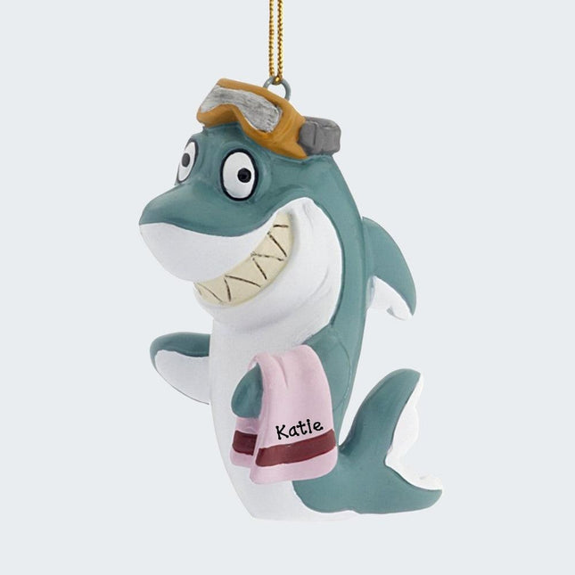 Beach Shark Ornament created by TREE BUDDEES and designed by Ornament Shop