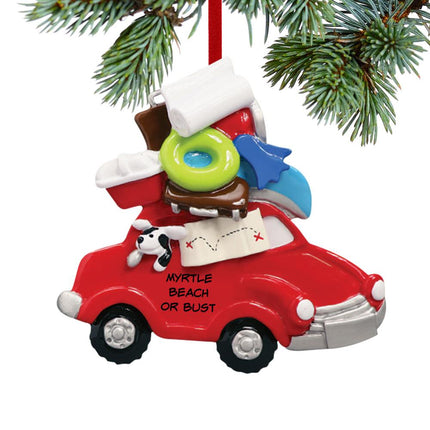Beach Vacation Car Ornament created by RUDOLPH AND ME and designed by Ornament Shop