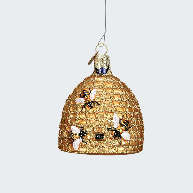 Bee Skep Ornament created by OLD WORLD CHRISTMAS and designed by Ornament Shop