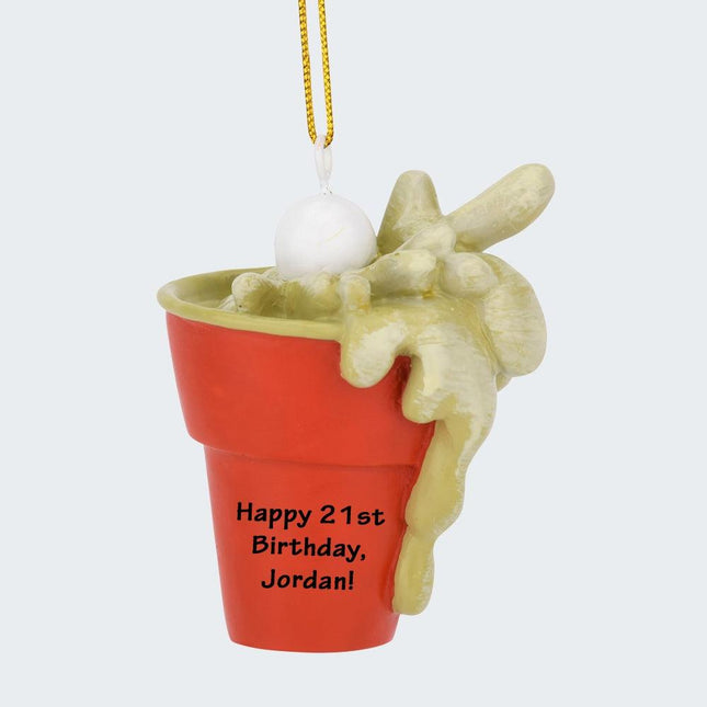 Beer Pong Ornament created by TREE BUDDEES and designed by Ornament Shop