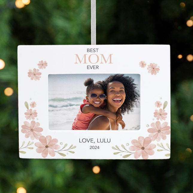 Best Mom Personalized Photo Frame Ornament created by ORNAMENT SHOP