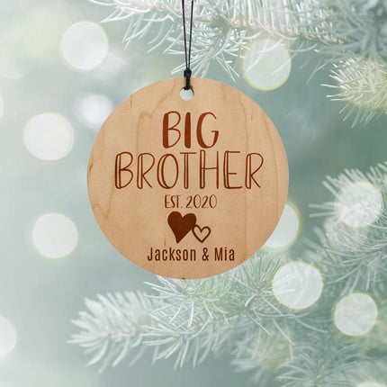 Big Brother Personalized Wood Ornament created by ORNAMENT SHOP