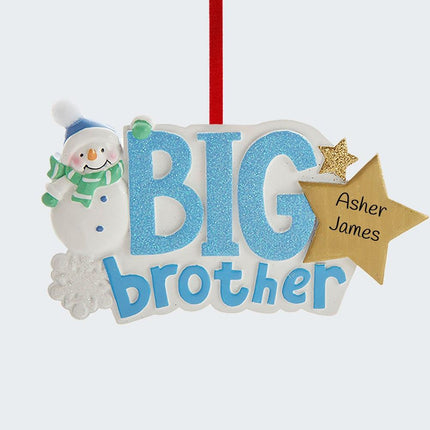Big Brother Snowman Ornament created by KURT ADLER and designed by Ornament Shop