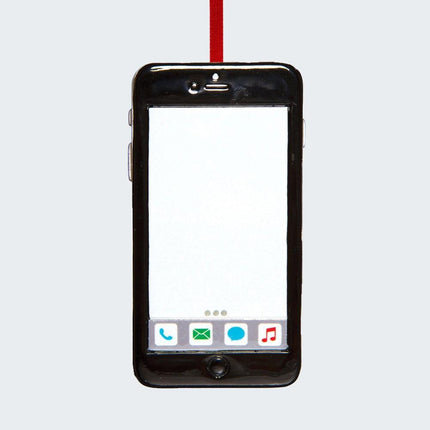 Black iPhone Cell Phone Ornament created by ORNAMENT SHOP
