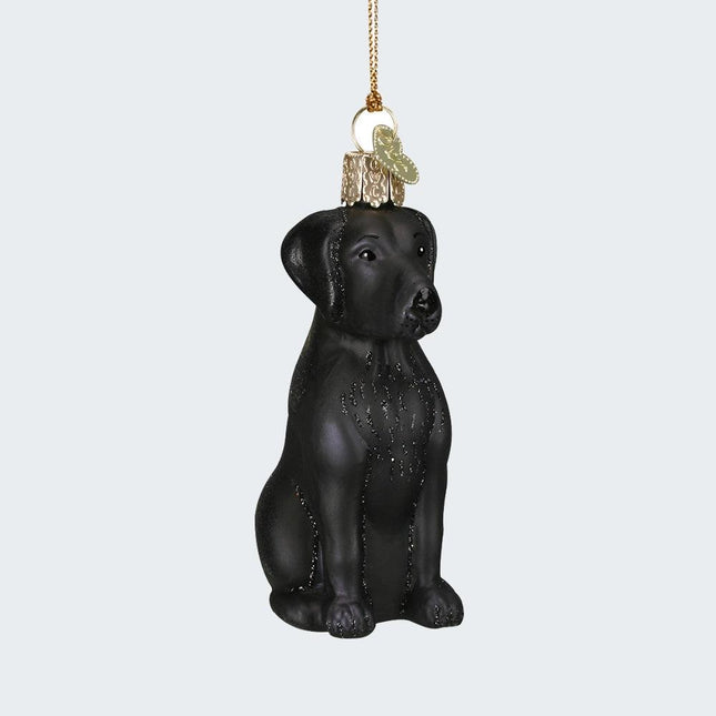 Black Lab Ornament created by OLD WORLD CHRISTMAS and designed by Ornament Shop
