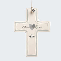 Bless This Child Boxed Cross Ornament created by ORNAMENT SHOP