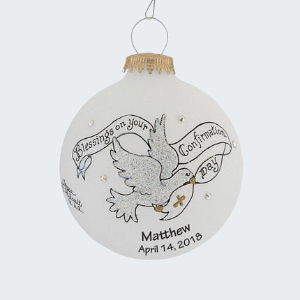 Blessings on your Confirmation Day Ornament created by HEART GIFTS and designed by Ornament Shop