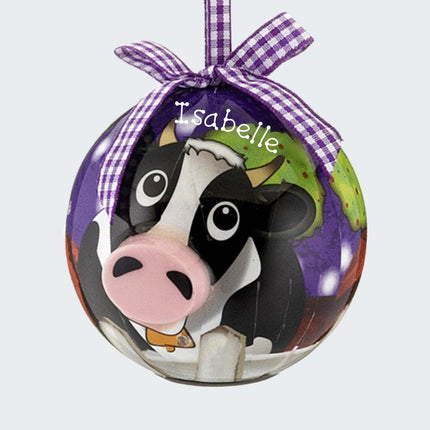 Blinking Nose Cow Ornament created by ORNAMENT SHOP