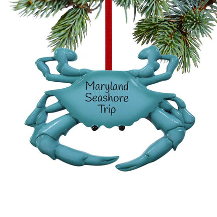 Blue Crab Ornament created by RUDOLPH AND ME and designed by Ornament Shop