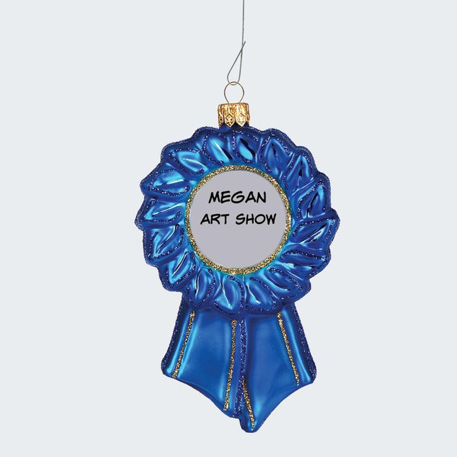 Blue Ribbon Ornament created by ORNAMENT SHOP