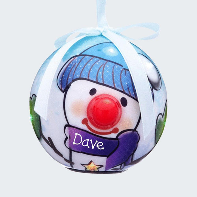 Blue Snowman Ornament created by ORNAMENT SHOP
