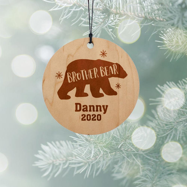 Brother Bear Wood Christmas Ornament created by ORNAMENT SHOP