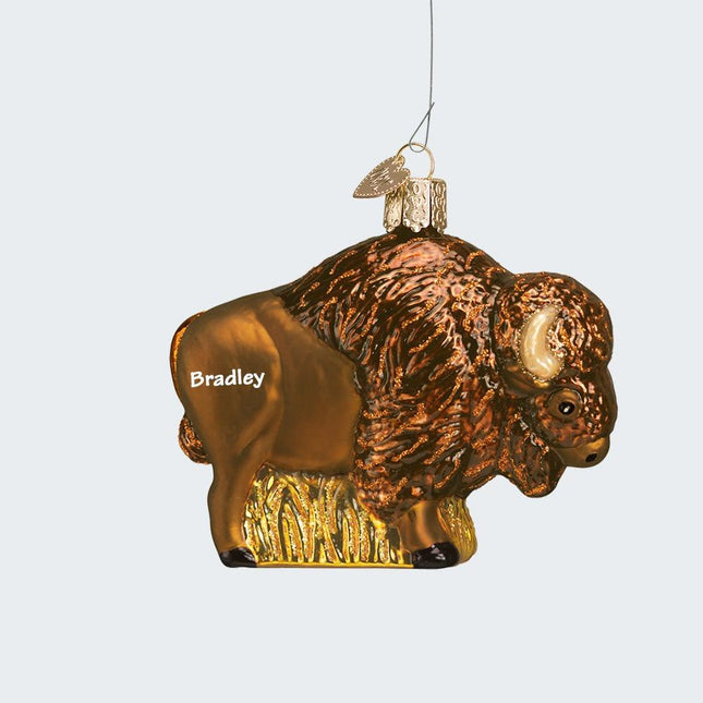 Buffalo Ornament created by OLD WORLD CHRISTMAS and designed by Ornament Shop