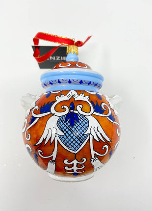 Italian Cookie Jar Holiday Polish Glass Christmas Ornament J designed by Kenzies of London and by Personalized Ornamentshop