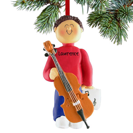 Cello Player Personalized Ornament created by ORNAMENT SHOP
